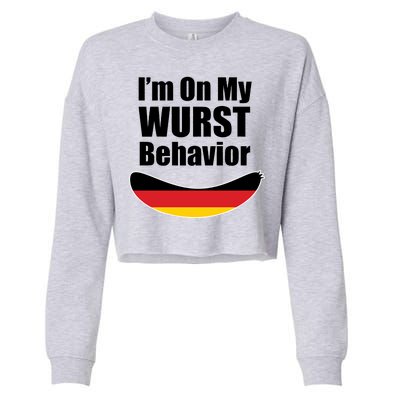 On My Worst Behavior Cropped Pullover Crew