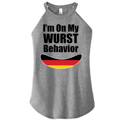 On My Worst Behavior Women's Perfect Tri Rocker Tank