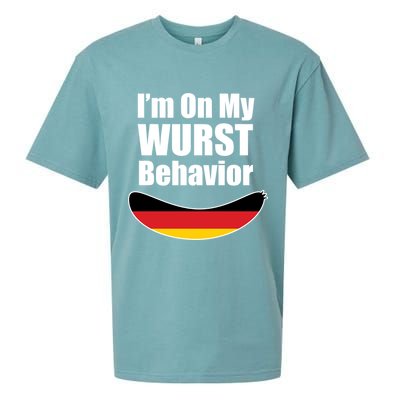 On My Worst Behavior Sueded Cloud Jersey T-Shirt
