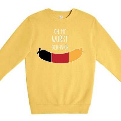 On My Worst Behavior Oktoberfest Premium Crewneck Sweatshirt