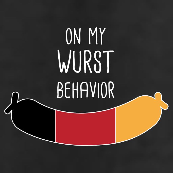 On My Worst Behavior Oktoberfest Garment-Dyed Fleece Hoodie