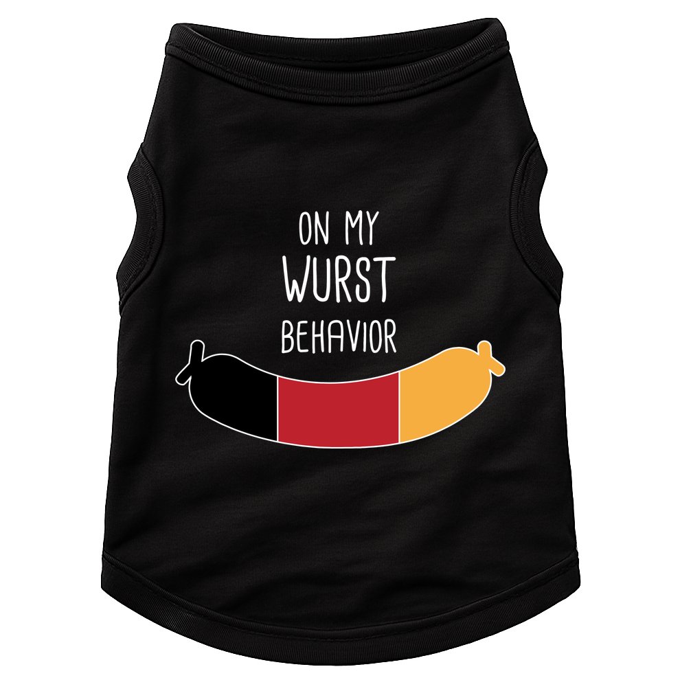 On My Worst Behavior Oktoberfest Doggie Tank