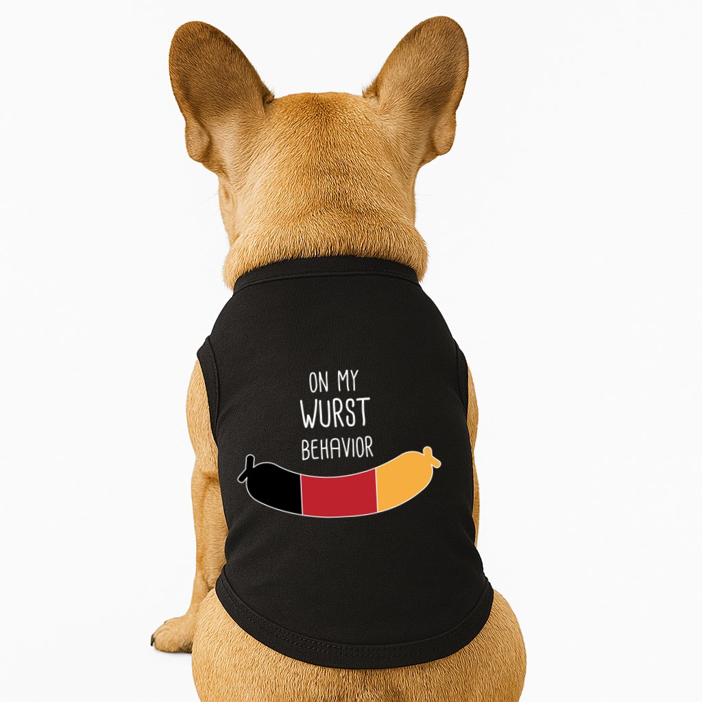On My Worst Behavior Oktoberfest Doggie Tank