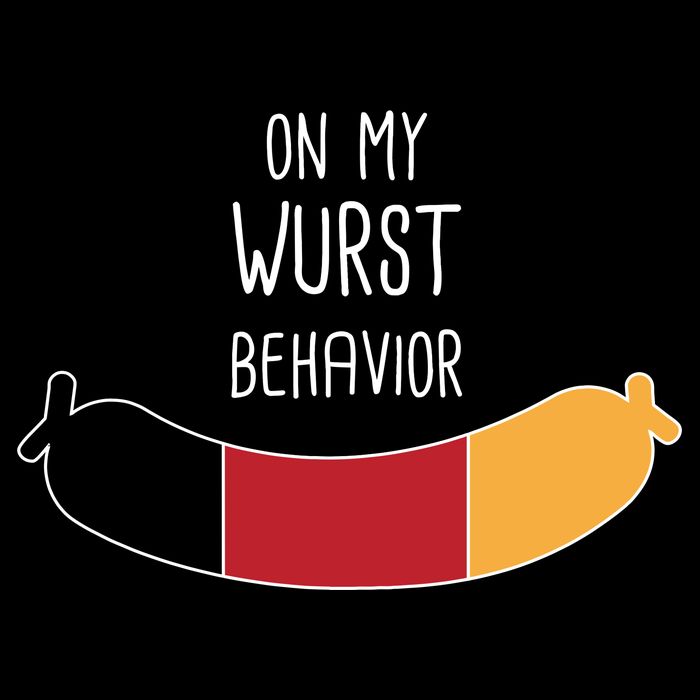 On My Worst Behavior Oktoberfest Backpack