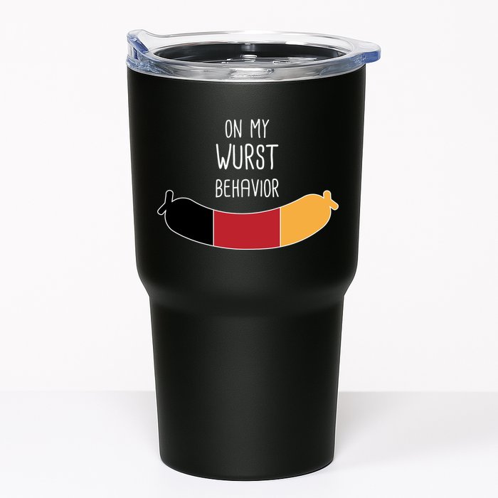 On My Worst Behavior Oktoberfest Tumbler