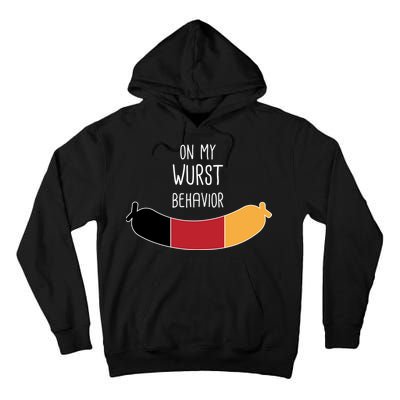 On My Worst Behavior Oktoberfest Tall Hoodie
