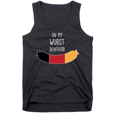 On My Worst Behavior Oktoberfest Tank Top