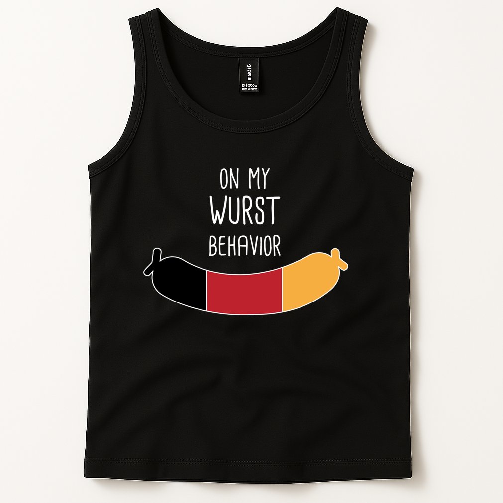 On My Worst Behavior Oktoberfest Tank Top