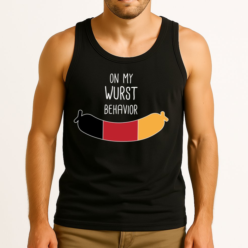 On My Worst Behavior Oktoberfest Tank Top
