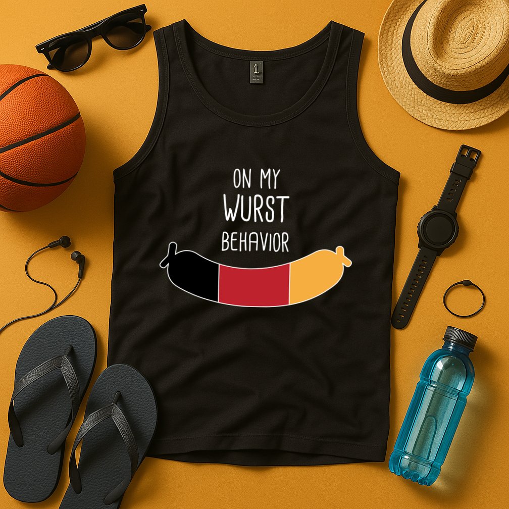On My Worst Behavior Oktoberfest Tank Top