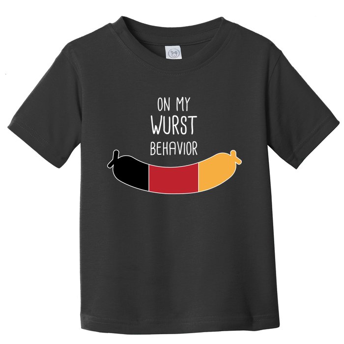 On My Worst Behavior Oktoberfest Toddler T-Shirt