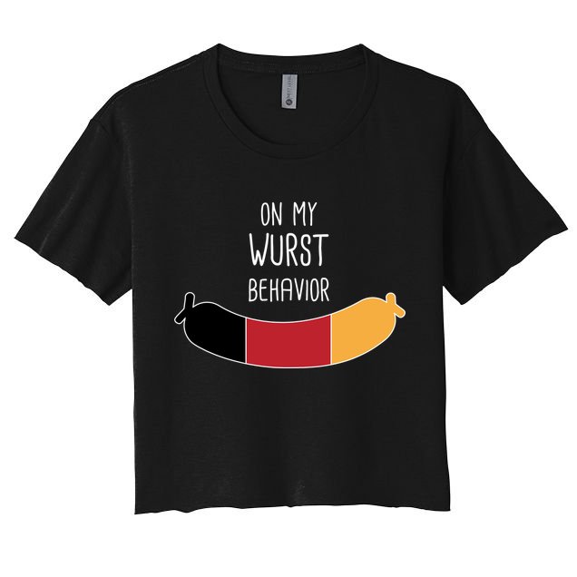 On My Worst Behavior Oktoberfest Crop Top
