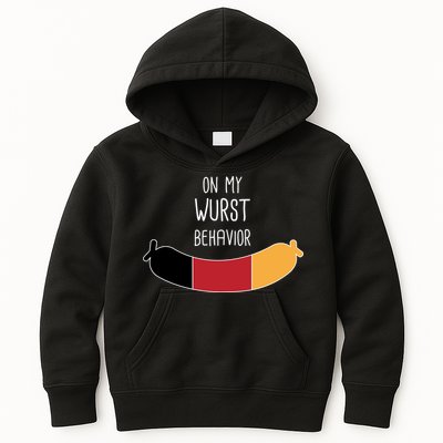 On My Worst Behavior Oktoberfest Kids Hoodie