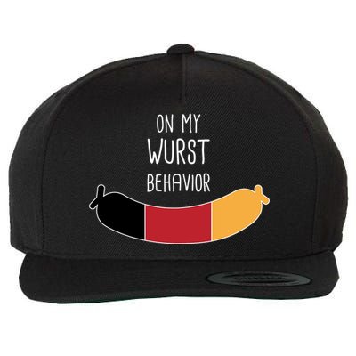 On My Worst Behavior Oktoberfest Wool Snapback Cap