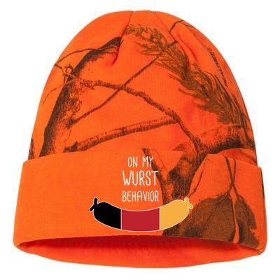 On My Worst Behavior Oktoberfest Kati Licensed 12" Camo Beanie