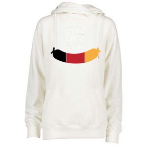 On My Worst Behavior Oktoberfest Womens Funnel Neck Pullover Hood