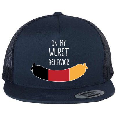 On My Worst Behavior Oktoberfest Flat Bill Trucker Hat