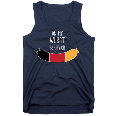 On My Worst Behavior Oktoberfest Tank Top