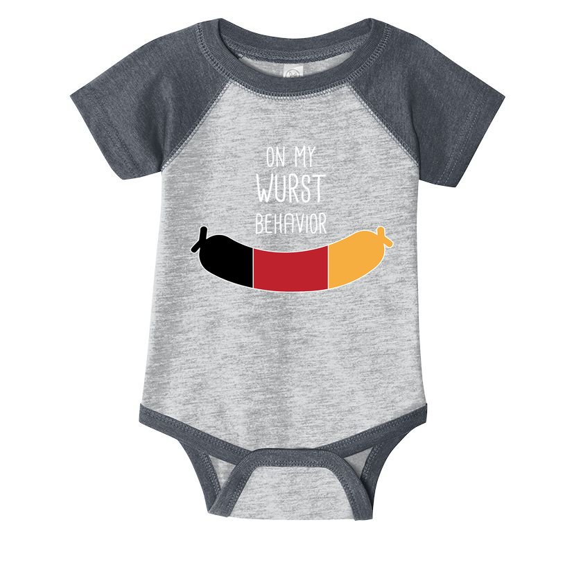 On My Worst Behavior Oktoberfest Infant Baby Jersey Bodysuit