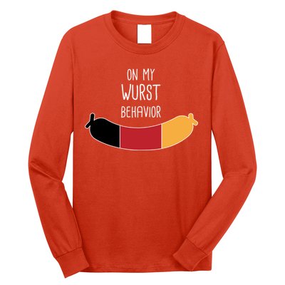 On My Worst Behavior Oktoberfest Long Sleeve Shirt
