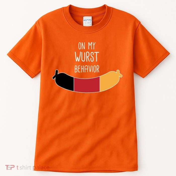 On My Worst Behavior Oktoberfest Tall T-Shirt