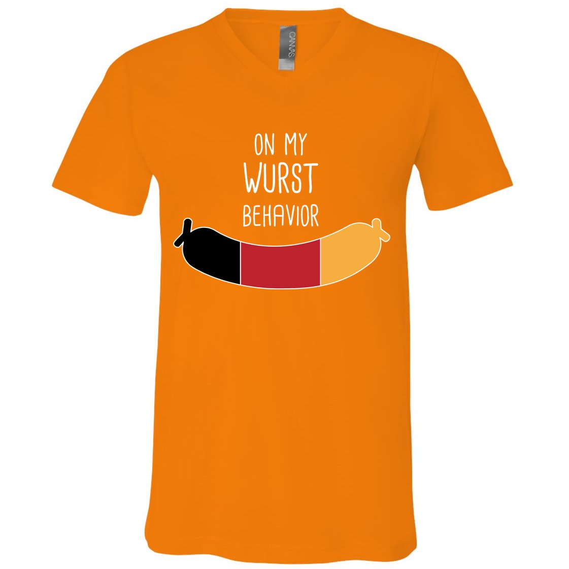 On My Worst Behavior Oktoberfest V-Neck T-Shirt