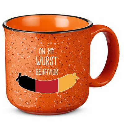 On My Worst Behavior Oktoberfest 15oz Campfire Ceramic Mug