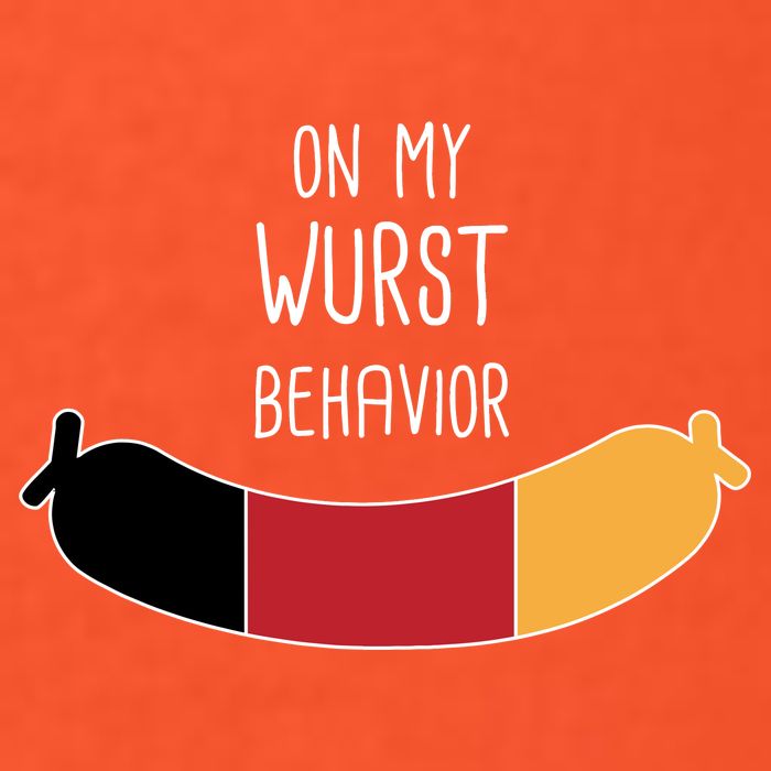 On My Worst Behavior Oktoberfest Polo