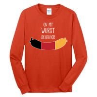 On My Worst Behavior Oktoberfest Tall Long Sleeve T-Shirt