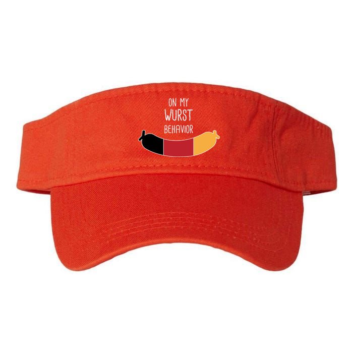 On My Worst Behavior Oktoberfest Valucap Bio-Washed Visor