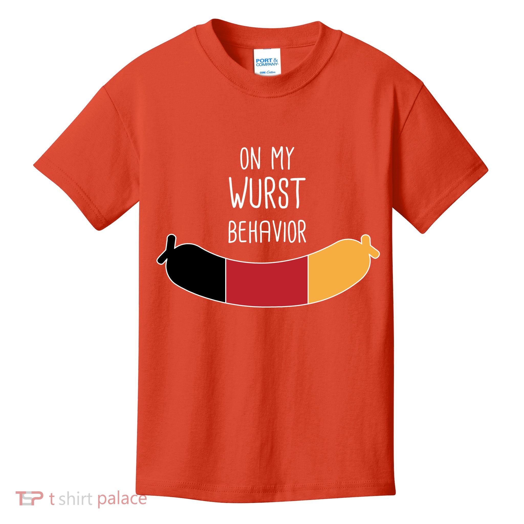 On My Worst Behavior Oktoberfest Kids T-Shirt