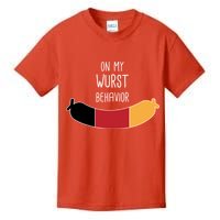 On My Worst Behavior Oktoberfest Kids T-Shirt