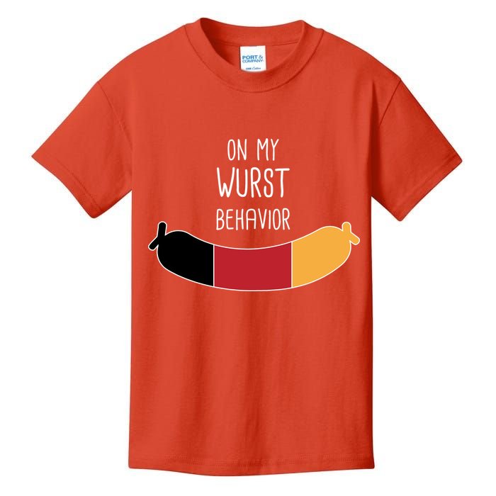 On My Worst Behavior Oktoberfest Kids T-Shirt