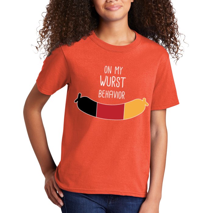 On My Worst Behavior Oktoberfest Kids T-Shirt