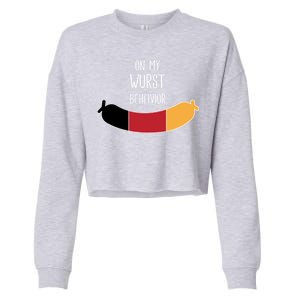 On My Worst Behavior Oktoberfest Cropped Pullover Crew