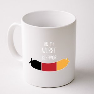 On My Worst Behavior Oktoberfest Coffee Mug