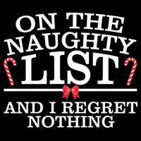 On The Naughty List Funny Christmas Tank Top