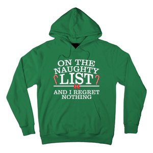 On The Naughty List Funny Christmas Hoodie