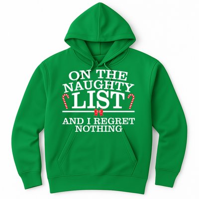 On The Naughty List Funny Christmas Hoodie