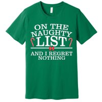 On The Naughty List Funny Christmas Premium T-Shirt