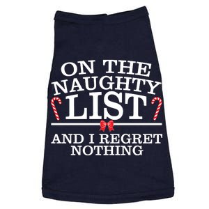 On The Naughty List Funny Christmas Doggie Tank