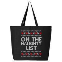 On The Naughty List Ugly Christmas 25L Jumbo Tote