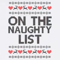 On The Naughty List Ugly Christmas Garment-Dyed Sweatshirt
