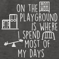 On The Playground Is Where I Spend Most Of My Days Vector Backpack