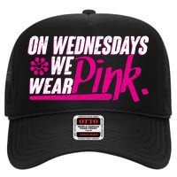 On Wednesday We Wear Pink High Crown Mesh Back Trucker Hat