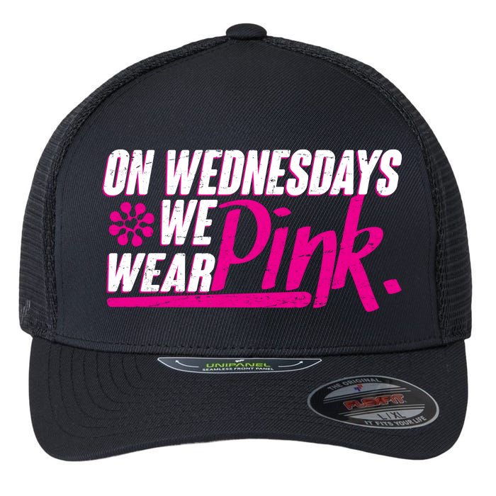 On Wednesday We Wear Pink Flexfit Unipanel Trucker Cap