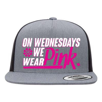 On Wednesday We Wear Pink Flat Bill Trucker Hat