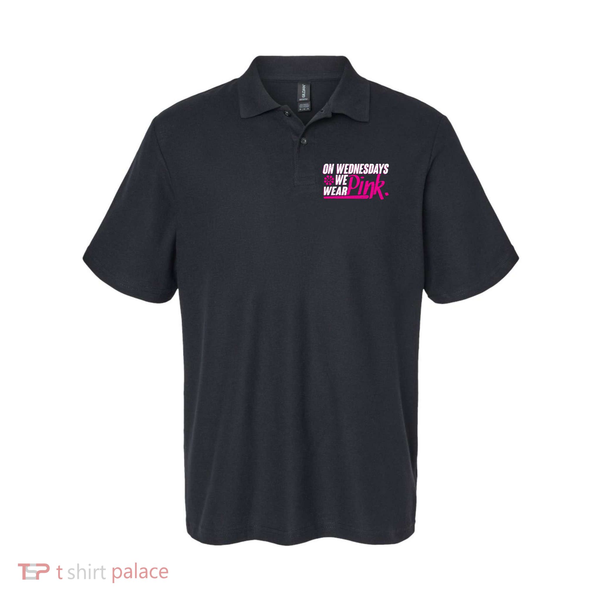 On Wednesday We Wear Pink Softstyle Adult Sport Polo