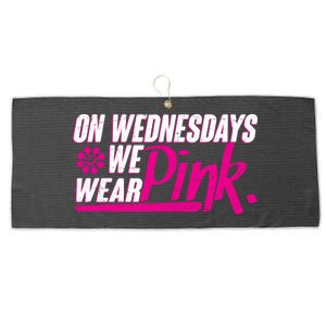 On Wednesday We Wear Pink Large Microfiber Waffle Golf Towel