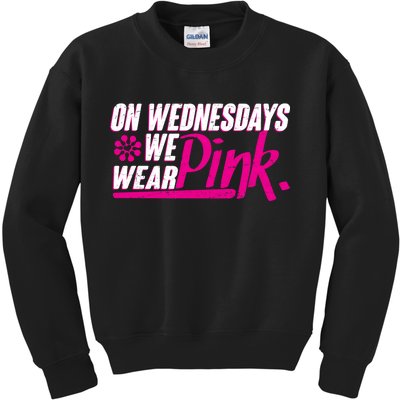 On Wednesday We Wear Pink Kids Sweatshirt